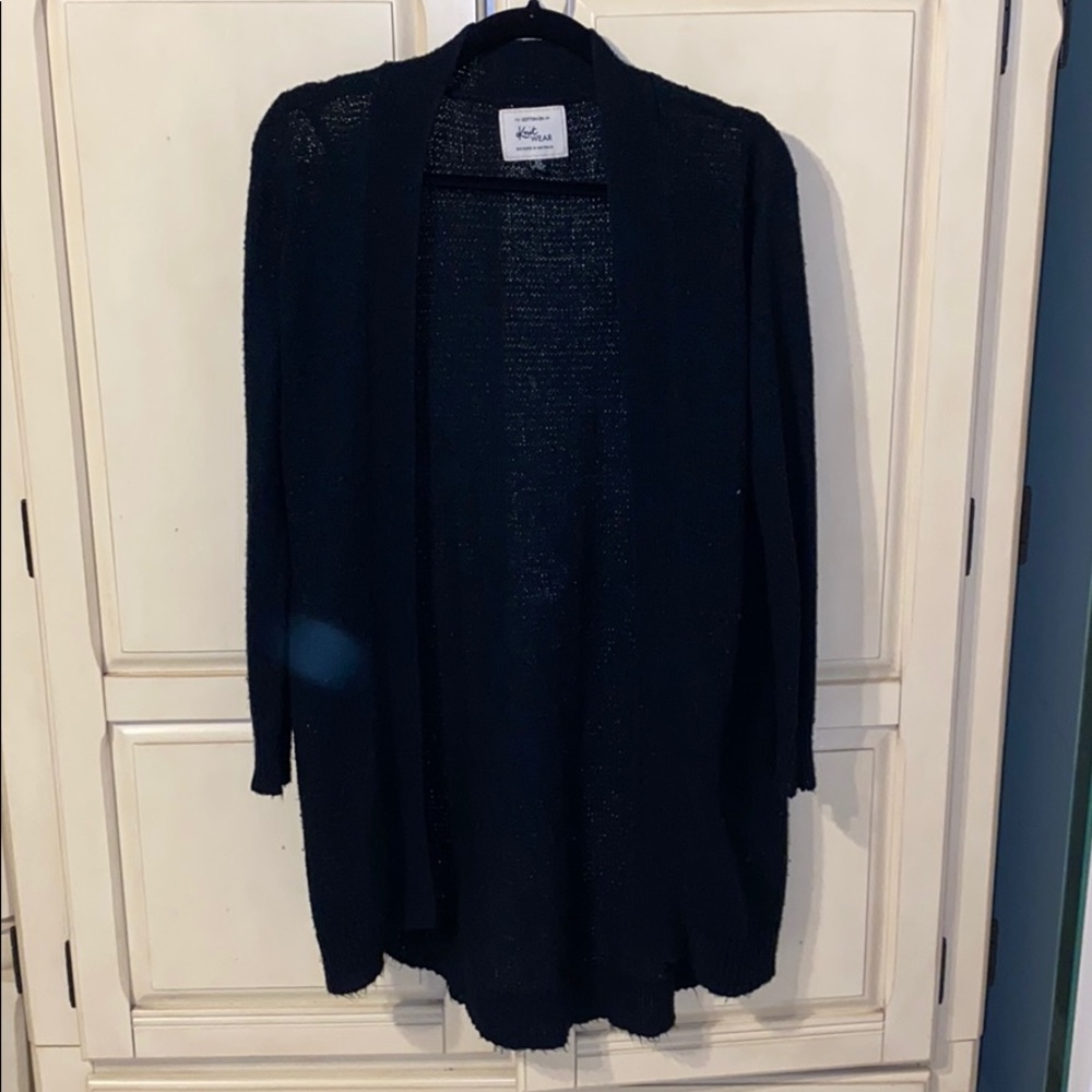 Black cardigan